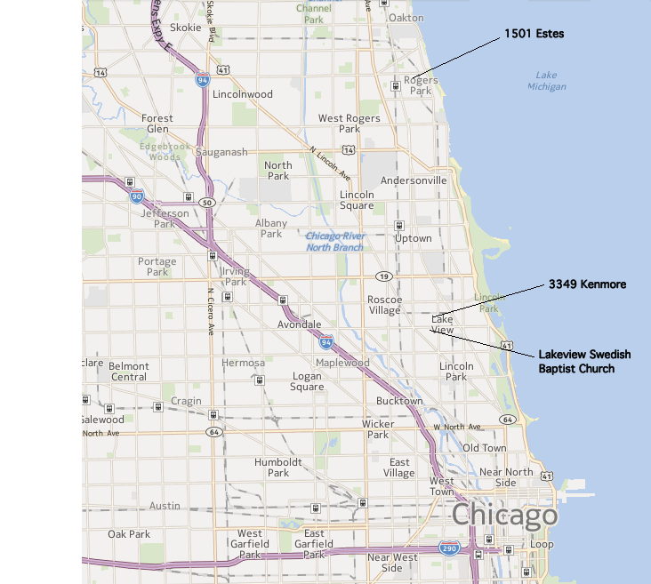 Chicago Map w locations
